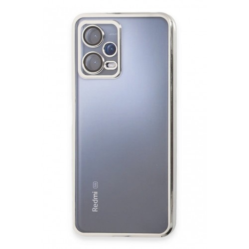 Newface Xiaomi Redmi Note 12 5G Kılıf Razer Lensli Silikon - Gümüş Newface Xiaomi Redmi Note 12 5G Kılıf Razer Lensli Silikon - Gümüş