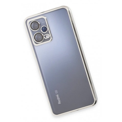 Newface Xiaomi Redmi Note 12 5G Kılıf Razer Lensli Silikon - Gümüş Newface Xiaomi Redmi Note 12 5G Kılıf Razer Lensli Silikon - Gümüş