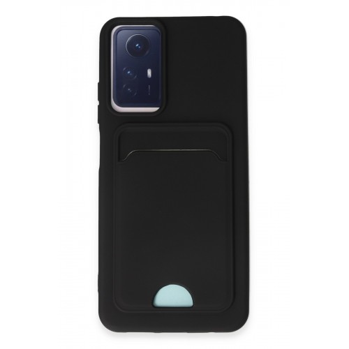 Newface Xiaomi Redmi Note 12S Kılıf Kelvin Kartvizitli Silikon - Siyah Newface Xiaomi Redmi Note 12S Kılıf Kelvin Kartvizitli Silikon - Siyah