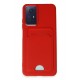Newface Xiaomi Redmi Note 12S Kılıf Kelvin Kartvizitli Silikon - Kırmızı Newface Xiaomi Redmi Note 12S Kılıf Kelvin Kartvizitli Silikon - Kırmızı