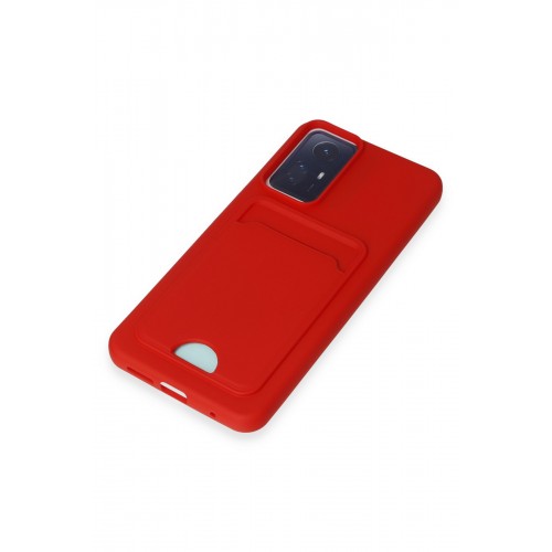 Newface Xiaomi Redmi Note 12S Kılıf Kelvin Kartvizitli Silikon - Kırmızı Newface Xiaomi Redmi Note 12S Kılıf Kelvin Kartvizitli Silikon - Kırmızı