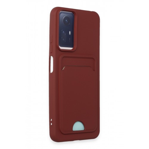 Newface Xiaomi Redmi Note 12S Kılıf Kelvin Kartvizitli Silikon - Bordo Newface Xiaomi Redmi Note 12S Kılıf Kelvin Kartvizitli Silikon - Bordo