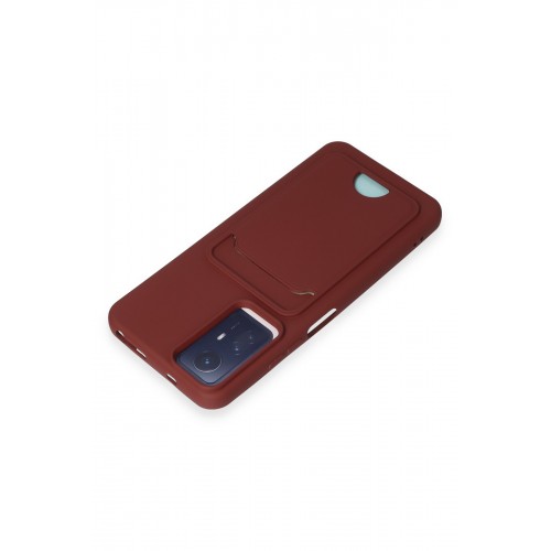 Newface Xiaomi Redmi Note 12S Kılıf Kelvin Kartvizitli Silikon - Bordo Newface Xiaomi Redmi Note 12S Kılıf Kelvin Kartvizitli Silikon - Bordo