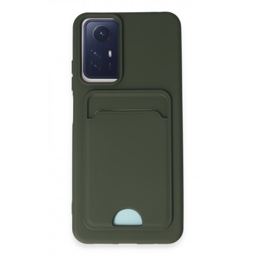 Newface Xiaomi Redmi Note 12S Kılıf Kelvin Kartvizitli Silikon - Koyu Yeşil Newface Xiaomi Redmi Note 12S Kılıf Kelvin Kartvizitli Silikon - Koyu Yeşil