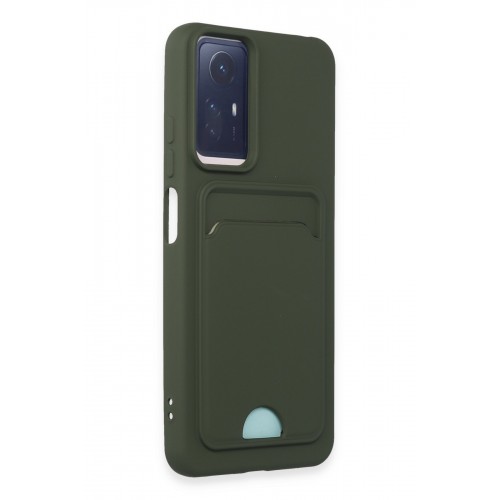 Newface Xiaomi Redmi Note 12S Kılıf Kelvin Kartvizitli Silikon - Koyu Yeşil Newface Xiaomi Redmi Note 12S Kılıf Kelvin Kartvizitli Silikon - Koyu Yeşil