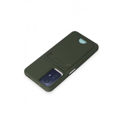 Newface Xiaomi Redmi Note 12S Kılıf Kelvin Kartvizitli Silikon - Koyu Yeşil Newface Xiaomi Redmi Note 12S Kılıf Kelvin Kartvizitli Silikon - Koyu Yeşil
