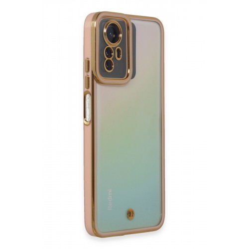 Newface Xiaomi Redmi Note 12S Kılıf Liva Lens Silikon - Pudra Newface Xiaomi Redmi Note 12S Kılıf Liva Lens Silikon - Pudra