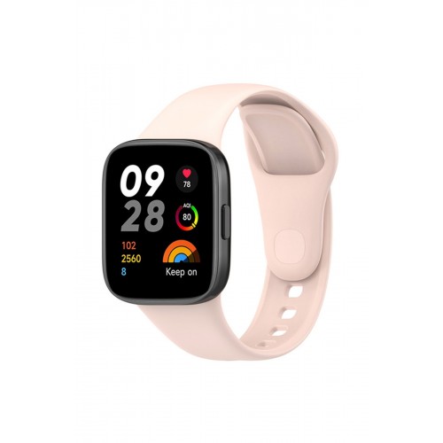 Newface Xiaomi Redmi Watch 3 Klasik Kordon - Pudra Newface Xiaomi Redmi Watch 3 Klasik Kordon - Pudra