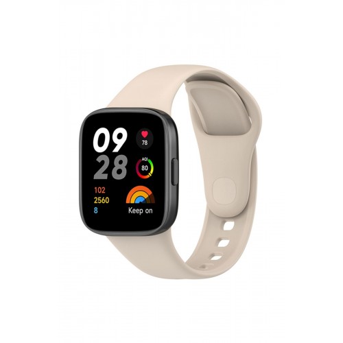 Newface Xiaomi Redmi Watch 3 Klasik Kordon - Bej Newface Xiaomi Redmi Watch 3 Klasik Kordon - Bej
