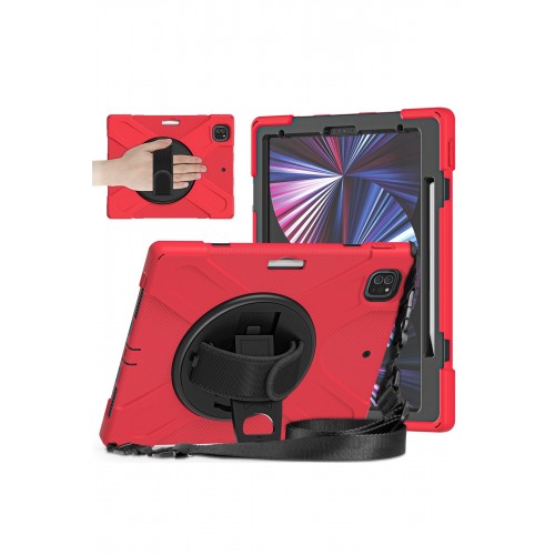 Newface iPad Pro 12.9 (2021) Kılıf Amazing Tablet Kapak - Kırmızı Newface iPad Pro 12.9 (2021) Kılıf Amazing Tablet Kapak - Kırmızı