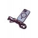 Newface iPhone 13 Kılıf Divo Lazer Askılı Magsafe Kapak - Derin Mor Newface iPhone 13 Kılıf Divo Lazer Askılı Magsafe Kapak - Derin Mor