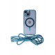 Newface iPhone 13 Kılıf Divo Lazer Askılı Magsafe Kapak - Sierra Blue Newface iPhone 13 Kılıf Divo Lazer Askılı Magsafe Kapak - Sierra Blue