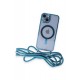 Newface iPhone 13 Kılıf Divo Lazer Askılı Magsafe Kapak - Sierra Blue Newface iPhone 13 Kılıf Divo Lazer Askılı Magsafe Kapak - Sierra Blue