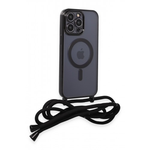 Newface iPhone 13 Pro Kılıf Divo Lazer Askılı Magsafe Kapak - Siyah Newface iPhone 13 Pro Kılıf Divo Lazer Askılı Magsafe Kapak - Siyah