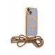 Newface iPhone 14 Kılıf Divo Lazer Askılı Magsafe Kapak - Gold Newface iPhone 14 Kılıf Divo Lazer Askılı Magsafe Kapak - Gold