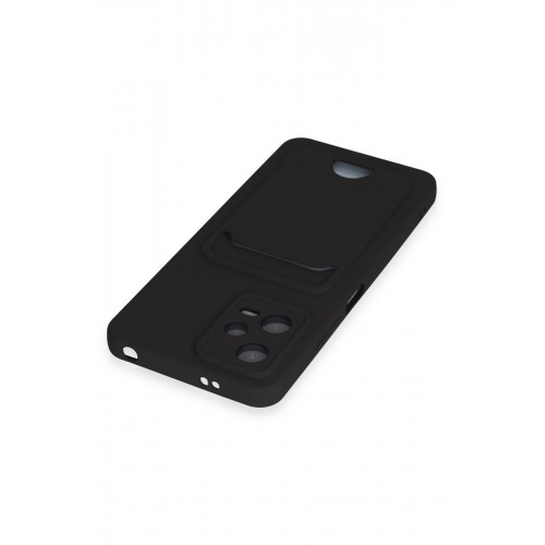 Newface Xiaomi Redmi Note 12 4G Kılıf Kelvin Kartvizitli Silikon - Siyah Newface Xiaomi Redmi Note 12 4G Kılıf Kelvin Kartvizitli Silikon - Siyah
