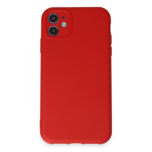Newface iPhone 11 Kılıf First Silikon - Kırmızı Newface iPhone 11 Kılıf First Silikon - Kırmızı
