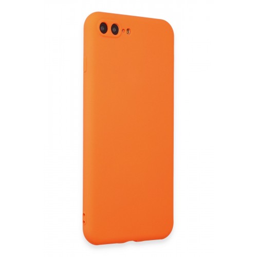 Newface iPhone 8 Plus Kılıf First Silikon - Turuncu Newface iPhone 8 Plus Kılıf First Silikon - Turuncu