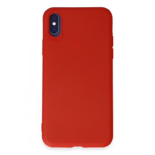 Newface iPhone XS Kılıf First Silikon - Kırmızı Newface iPhone XS Kılıf First Silikon - Kırmızı