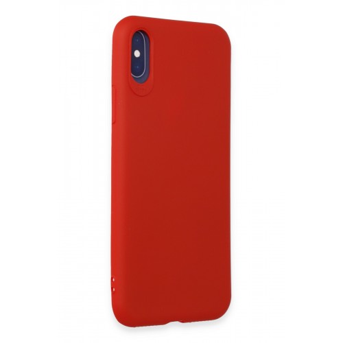 Newface iPhone XS Kılıf First Silikon - Kırmızı Newface iPhone XS Kılıf First Silikon - Kırmızı