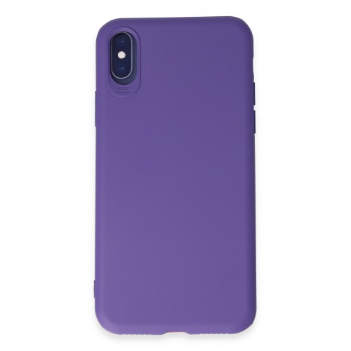 Newface iPhone XS Kılıf First Silikon - Mor Newface iPhone XS Kılıf First Silikon - Mor