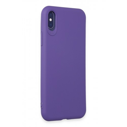 Newface iPhone XS Kılıf First Silikon - Mor Newface iPhone XS Kılıf First Silikon - Mor