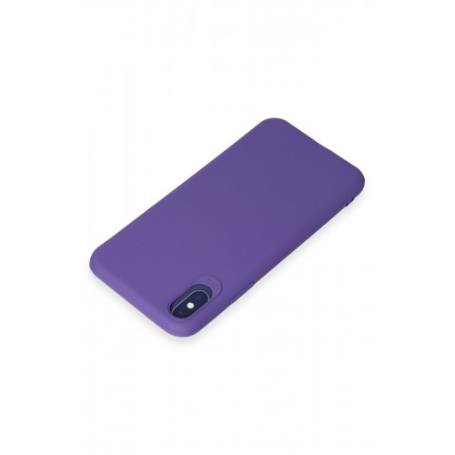 Newface iPhone XS Kılıf First Silikon - Mor Newface iPhone XS Kılıf First Silikon - Mor