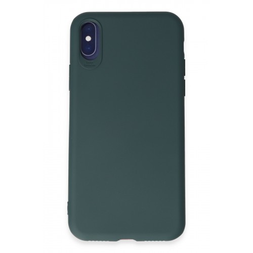 Newface iPhone XS Kılıf First Silikon - Koyu Yeşil Newface iPhone XS Kılıf First Silikon - Koyu Yeşil