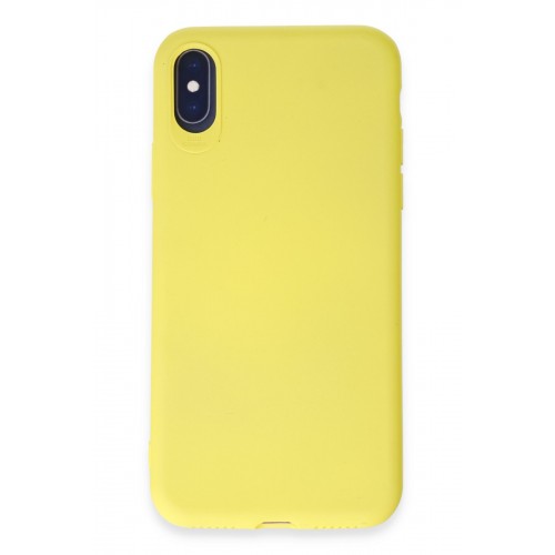 Newface iPhone XS Kılıf First Silikon - Sarı Newface iPhone XS Kılıf First Silikon - Sarı