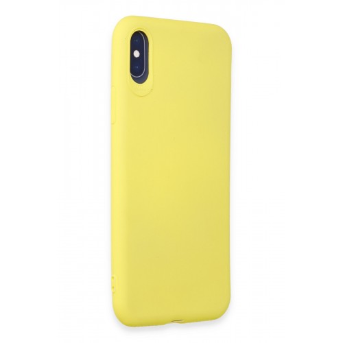 Newface iPhone XS Kılıf First Silikon - Sarı Newface iPhone XS Kılıf First Silikon - Sarı