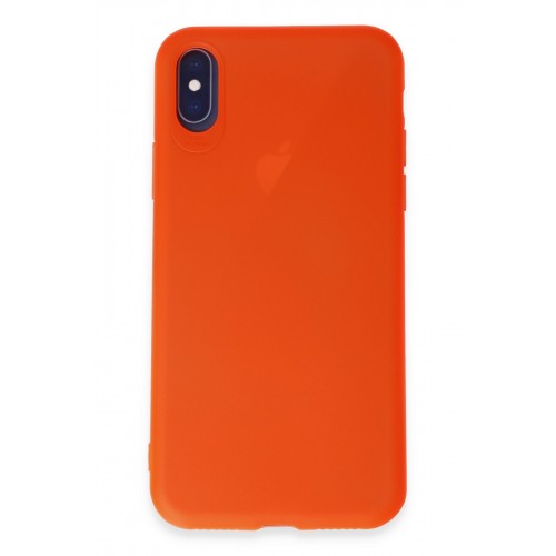 Newface iPhone XS Kılıf First Silikon - Parlak Turuncu Newface iPhone XS Kılıf First Silikon - Parlak Turuncu