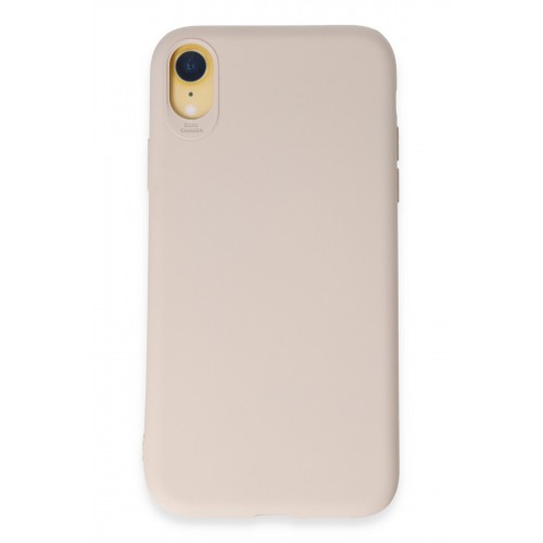 Newface iPhone XR Kılıf First Silikon - Krem Newface iPhone XR Kılıf First Silikon - Krem