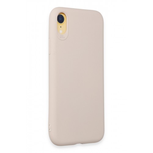Newface iPhone XR Kılıf First Silikon - Krem Newface iPhone XR Kılıf First Silikon - Krem