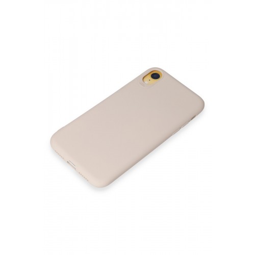 Newface iPhone XR Kılıf First Silikon - Krem Newface iPhone XR Kılıf First Silikon - Krem