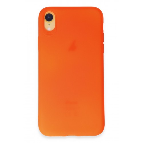 Newface iPhone XR Kılıf First Silikon - Parlak Turuncu Newface iPhone XR Kılıf First Silikon - Parlak Turuncu