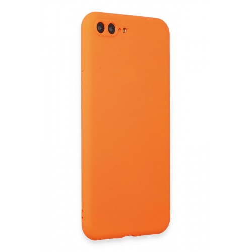 Newface iPhone 8 Plus Kılıf First Silikon - Parlak Turuncu Newface iPhone 8 Plus Kılıf First Silikon - Parlak Turuncu