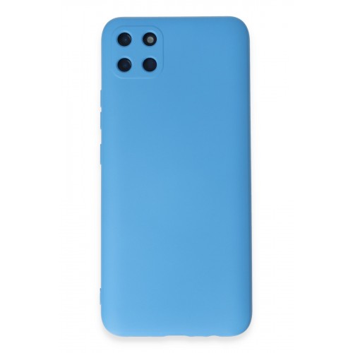 Newface Realme C11 Kılıf Nano içi Kadife Silikon - Mavi Newface Realme C11 Kılıf Nano içi Kadife Silikon - Mavi