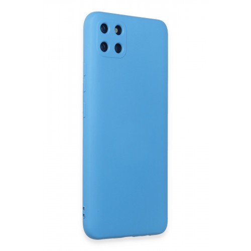 Newface Realme C11 Kılıf Nano içi Kadife Silikon - Mavi Newface Realme C11 Kılıf Nano içi Kadife Silikon - Mavi