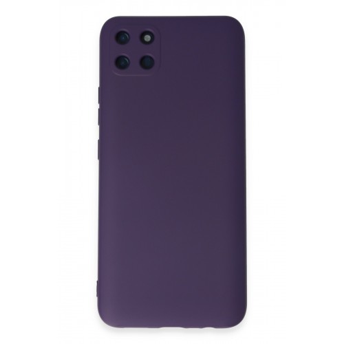 Newface Realme C11 Kılıf Nano içi Kadife Silikon - Mor Newface Realme C11 Kılıf Nano içi Kadife Silikon - Mor