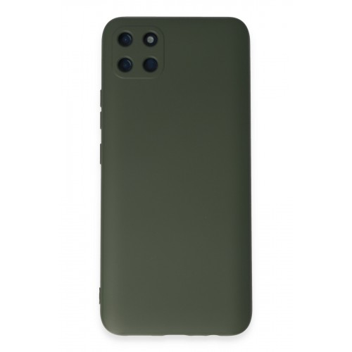 Newface Realme C11 Kılıf Nano içi Kadife Silikon - Koyu Yeşil Newface Realme C11 Kılıf Nano içi Kadife Silikon - Koyu Yeşil