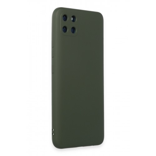 Newface Realme C11 Kılıf Nano içi Kadife Silikon - Koyu Yeşil Newface Realme C11 Kılıf Nano içi Kadife Silikon - Koyu Yeşil