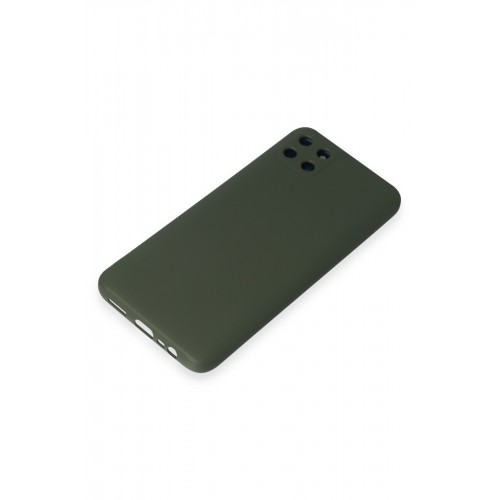 Newface Realme C11 Kılıf Nano içi Kadife Silikon - Koyu Yeşil Newface Realme C11 Kılıf Nano içi Kadife Silikon - Koyu Yeşil