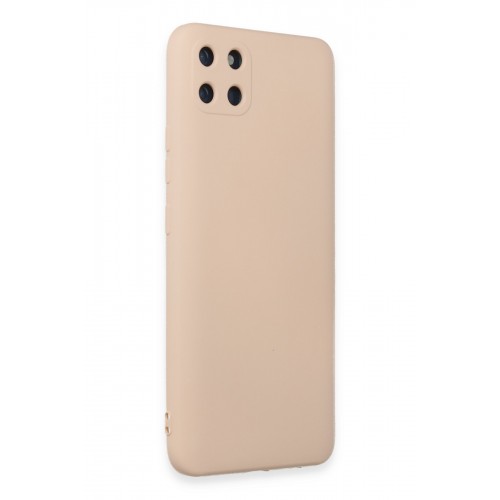Newface Realme C11 Kılıf Nano içi Kadife Silikon - Pudra Newface Realme C11 Kılıf Nano içi Kadife Silikon - Pudra