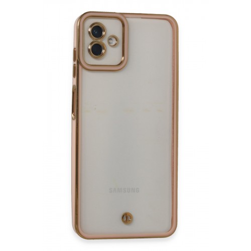 Newface Samsung Galaxy A04 Kılıf Liva Lens Silikon - Pudra Newface Samsung Galaxy A04 Kılıf Liva Lens Silikon - Pudra