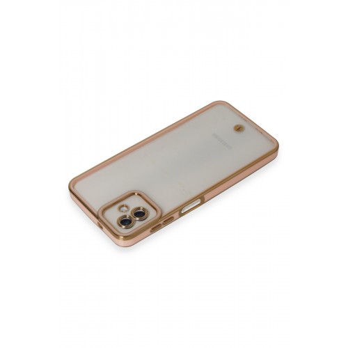 Newface Samsung Galaxy A04 Kılıf Liva Lens Silikon - Pudra Newface Samsung Galaxy A04 Kılıf Liva Lens Silikon - Pudra