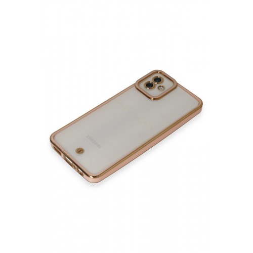 Newface Samsung Galaxy A04 Kılıf Liva Lens Silikon - Pudra Newface Samsung Galaxy A04 Kılıf Liva Lens Silikon - Pudra
