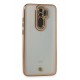 Newface Xiaomi Redmi Note 8 Pro Kılıf Liva Lens Silikon - Pudra Newface Xiaomi Redmi Note 8 Pro Kılıf Liva Lens Silikon - Pudra