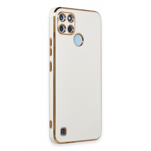 Newface Realme C25Y Kılıf Volet Silikon - Beyaz Newface Realme C25Y Kılıf Volet Silikon - Beyaz