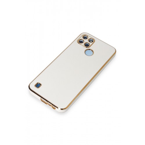 Newface Realme C25Y Kılıf Volet Silikon - Beyaz Newface Realme C25Y Kılıf Volet Silikon - Beyaz