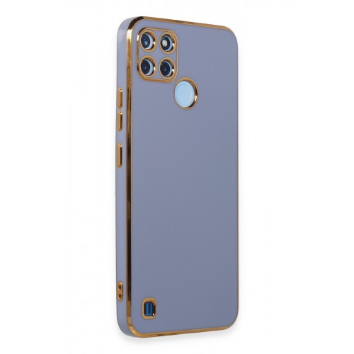 Newface Realme C25Y Kılıf Volet Silikon - Mavi Newface Realme C25Y Kılıf Volet Silikon - Mavi